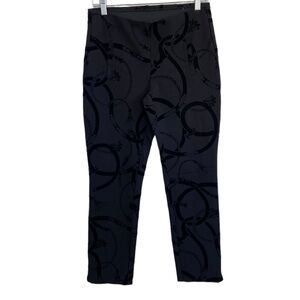 Chico's The Juliet Velvet Flocked Ankle Pants